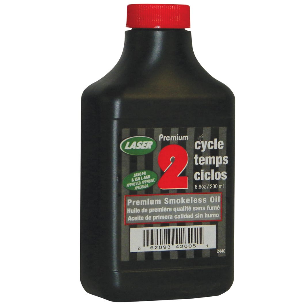 Laser Premium Smokeless 2-Cycle Engine Oil, 200 ml