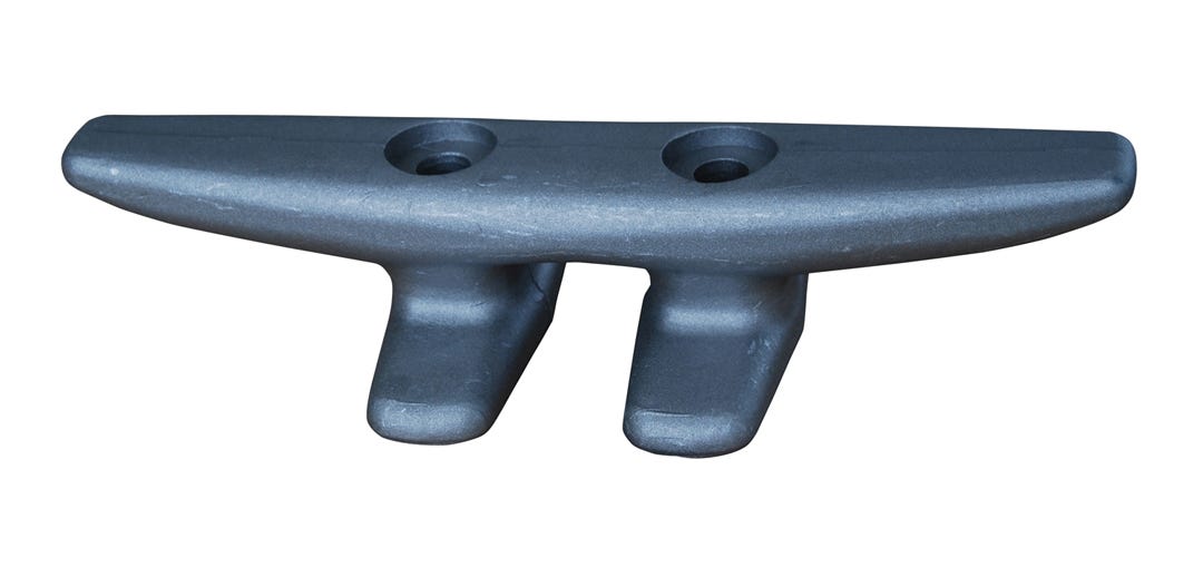 Dock Edge Aluminium Open Base Cleat, 10 1/2-in.