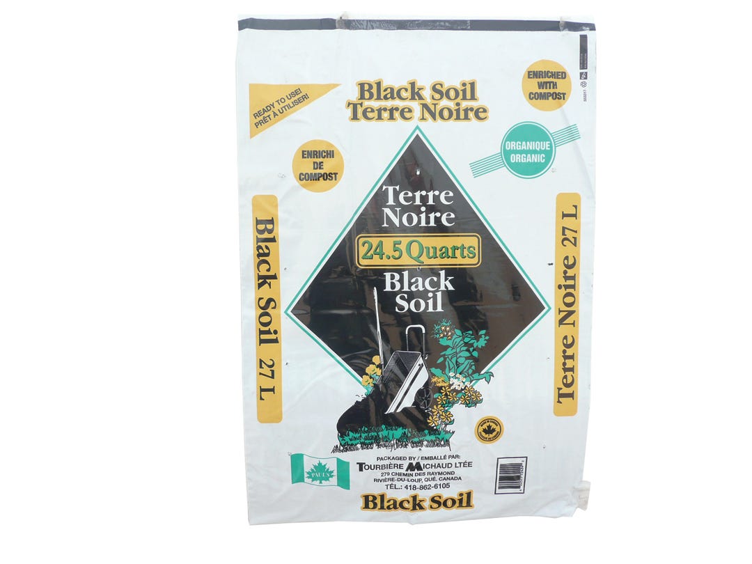 Organic Black Soil, Enriched with Compost, 27 L