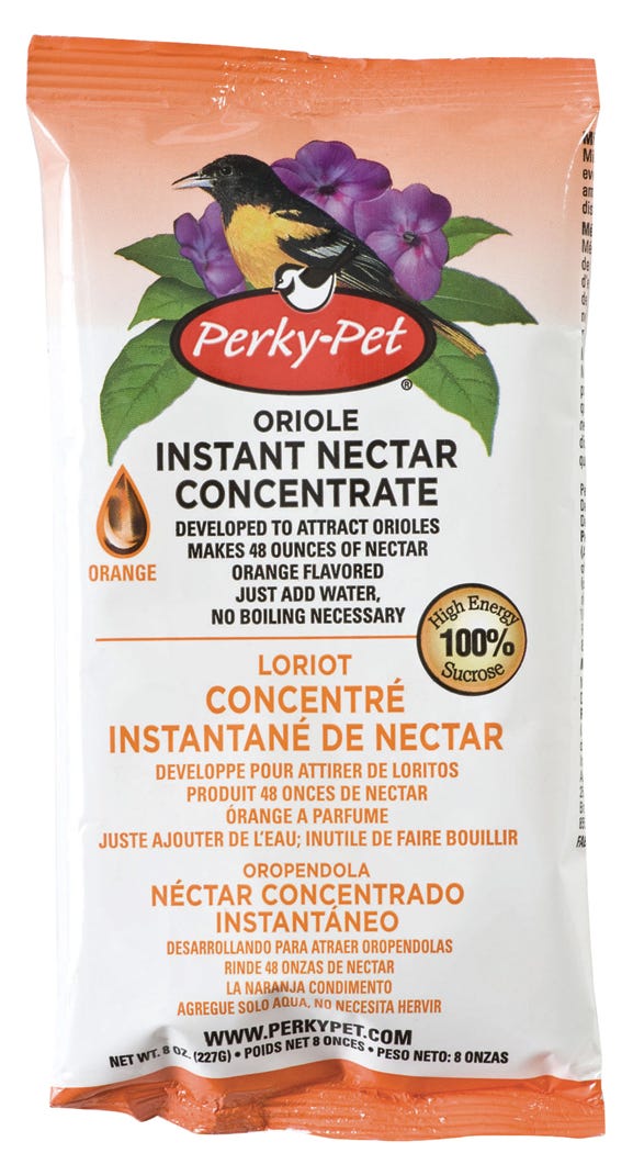 Oriole Instant Nectar Concentrate, Orange, 8Oz
