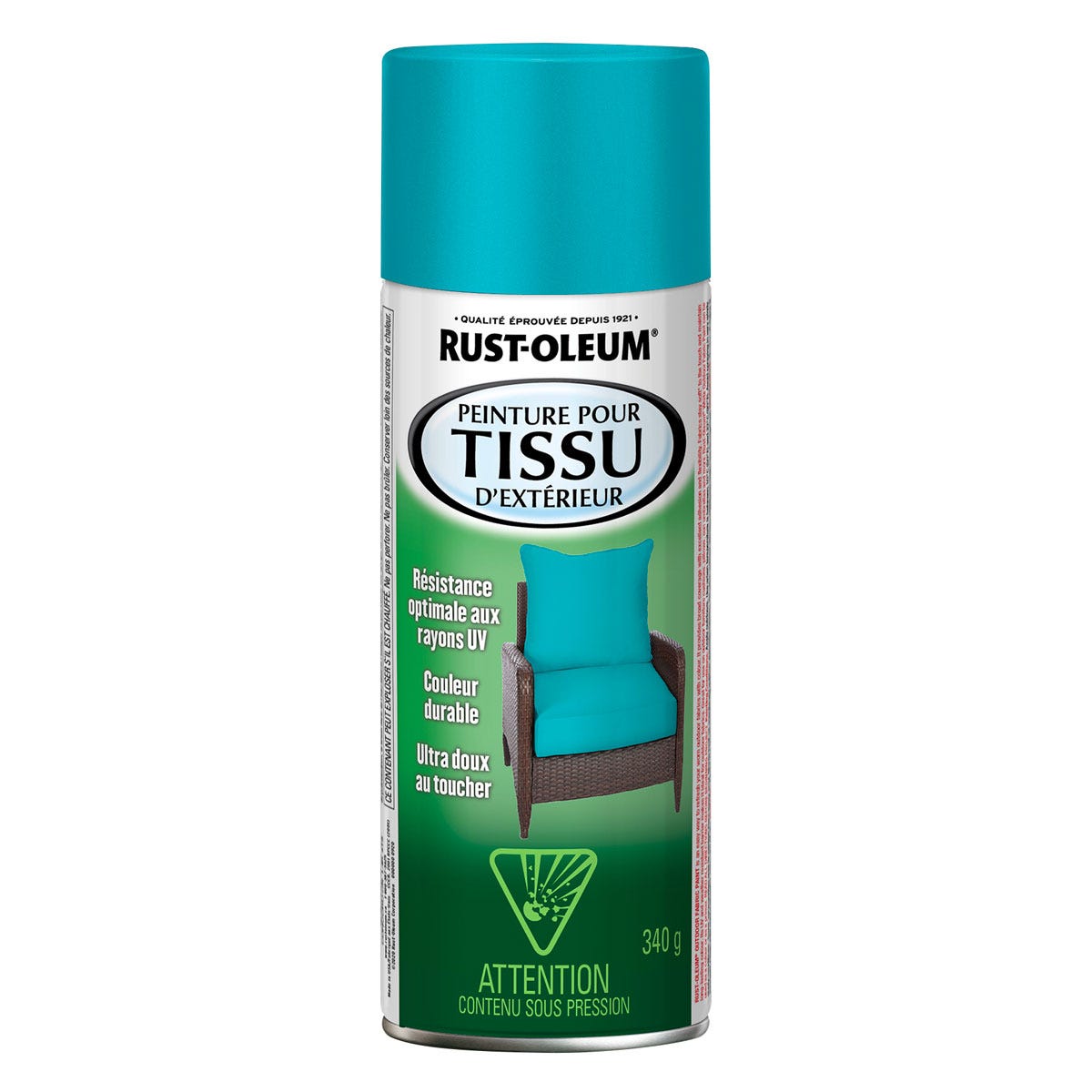 Outdoor fabric spray paint - 340g - turquoise