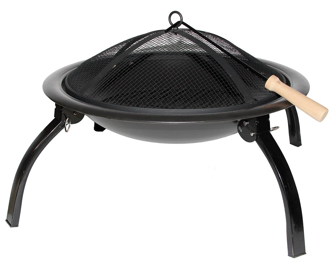 Outdoor Fireplace, 22 in. X 22 in., Black