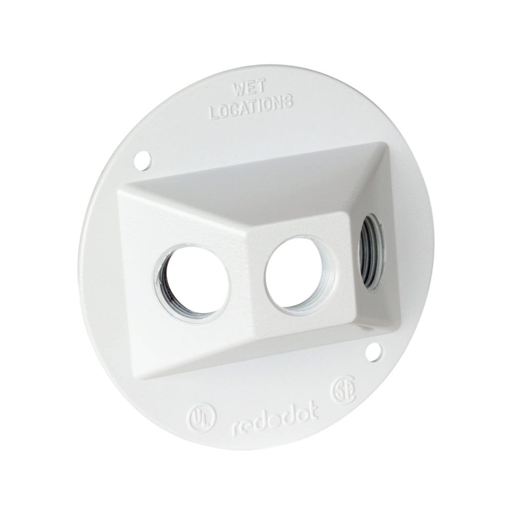 Outdoor Round Cover, 3 Holes