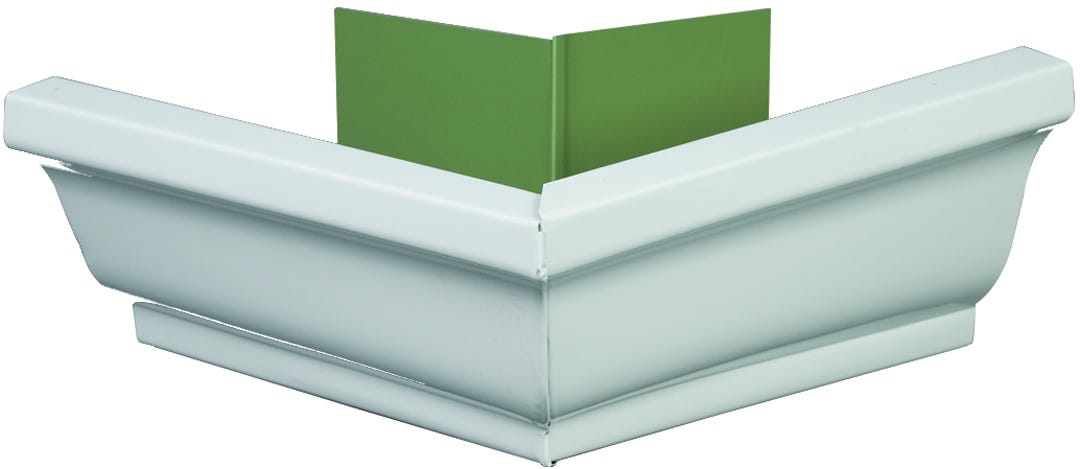 Outside corner aluminum for gutter