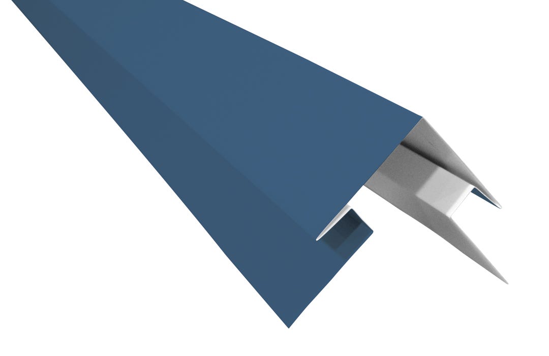 Outside Corner Aluminum for Siding, Midnight Blue
