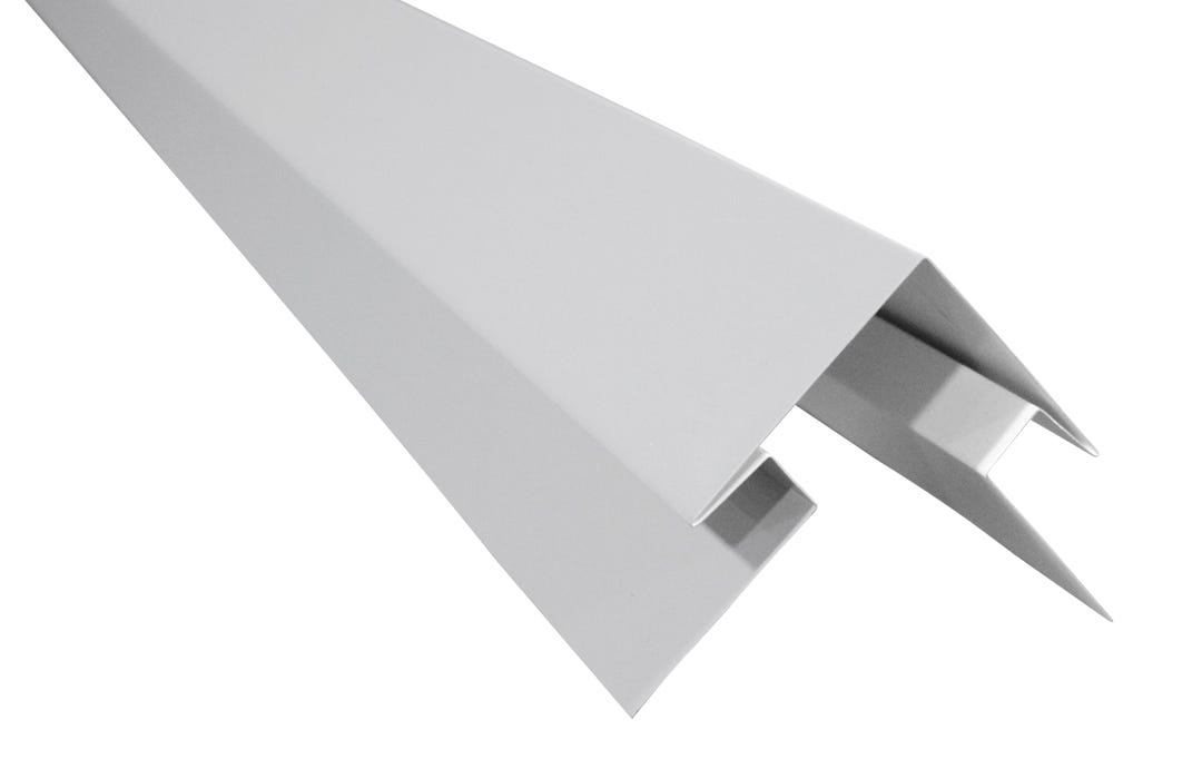 Outside Corner Aluminum for Siding, Mist Grey
