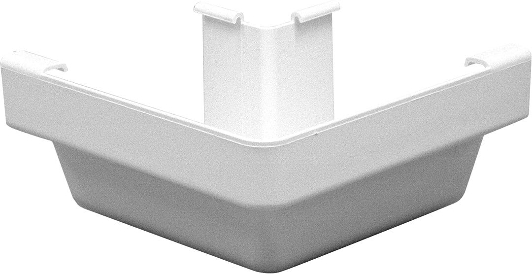 Outside corner for vinyl gutter
