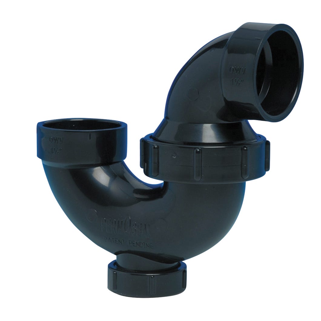 P-Trap with Cleanout Cap, 1 1/2-in.
