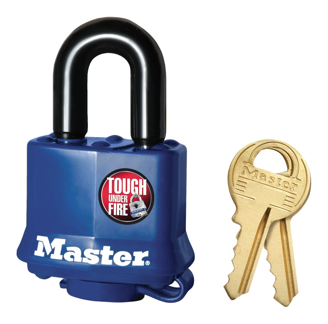 PadLock Covered Laminated Steel Body, Key Cylinder