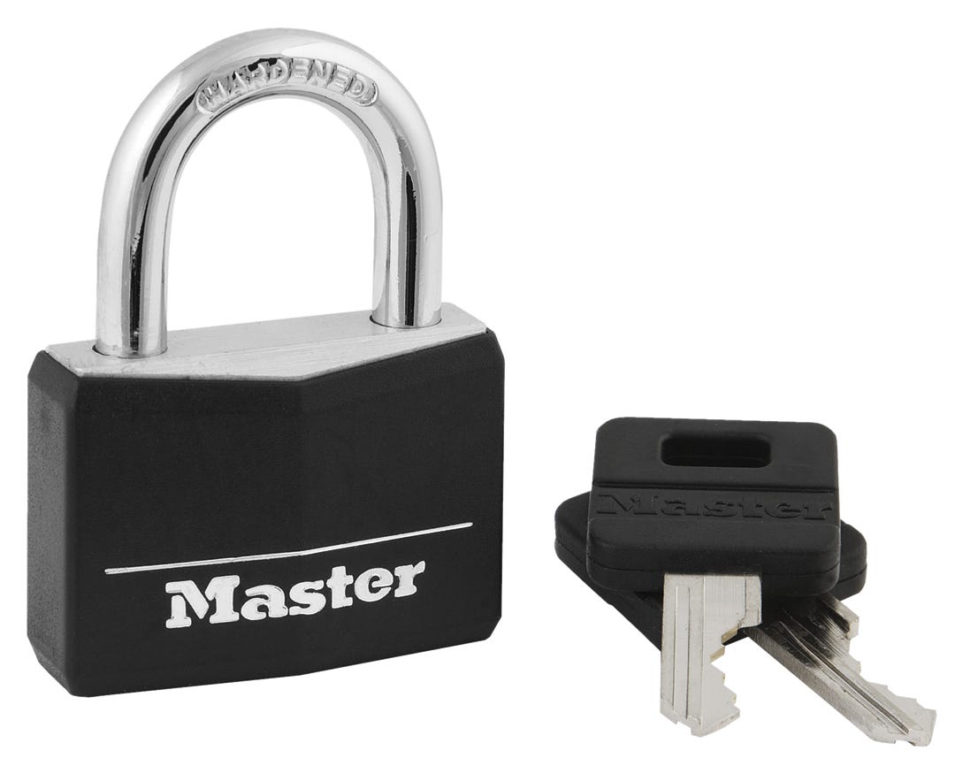 PadLock Covered Solid Body Coloured with Key