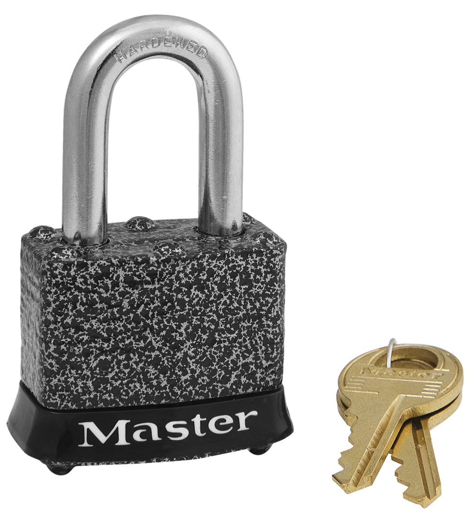 PadLock Laminated Steel Body with Key, Tremclad certified