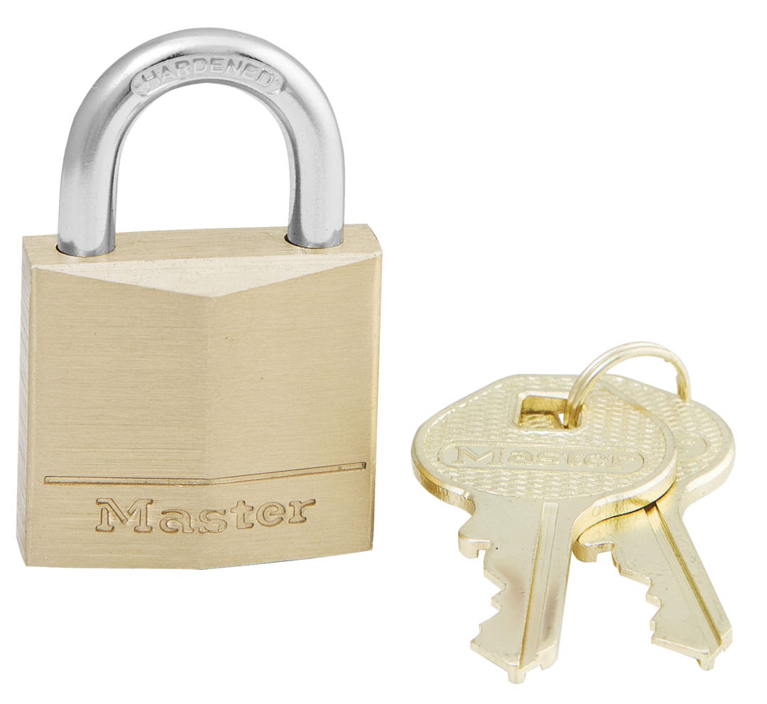 PadLock Solid Brass Body with Key