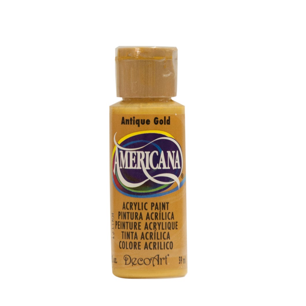 Paint Acrylic, Antique Gold, 2 oz