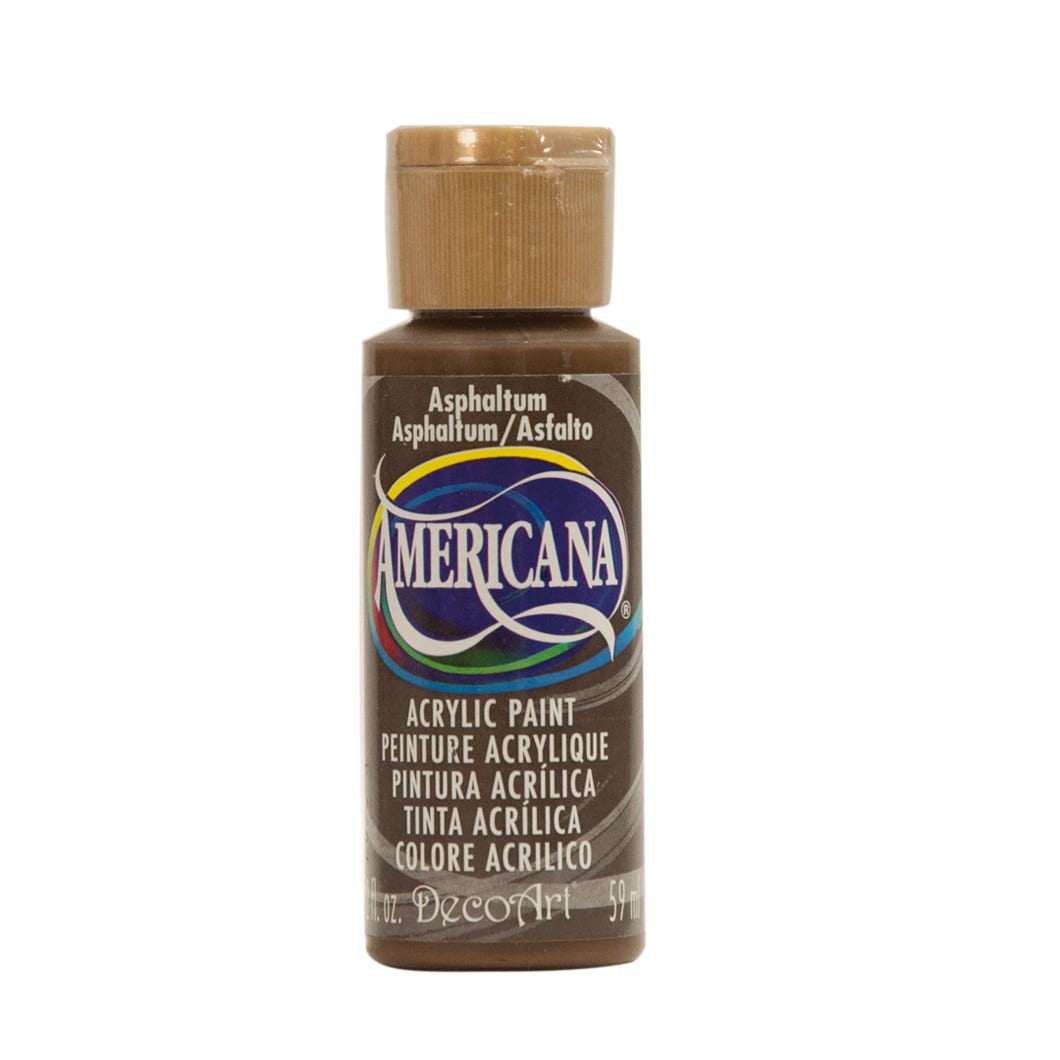 Paint Acrylic, Asphaltum, 2 oz