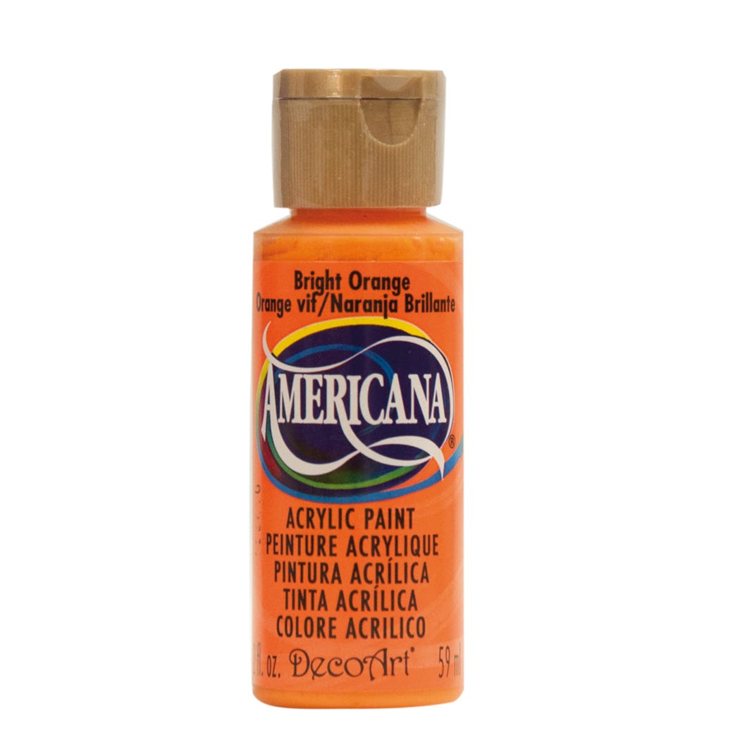 Paint Acrylic, Bright Orange, 2 oz