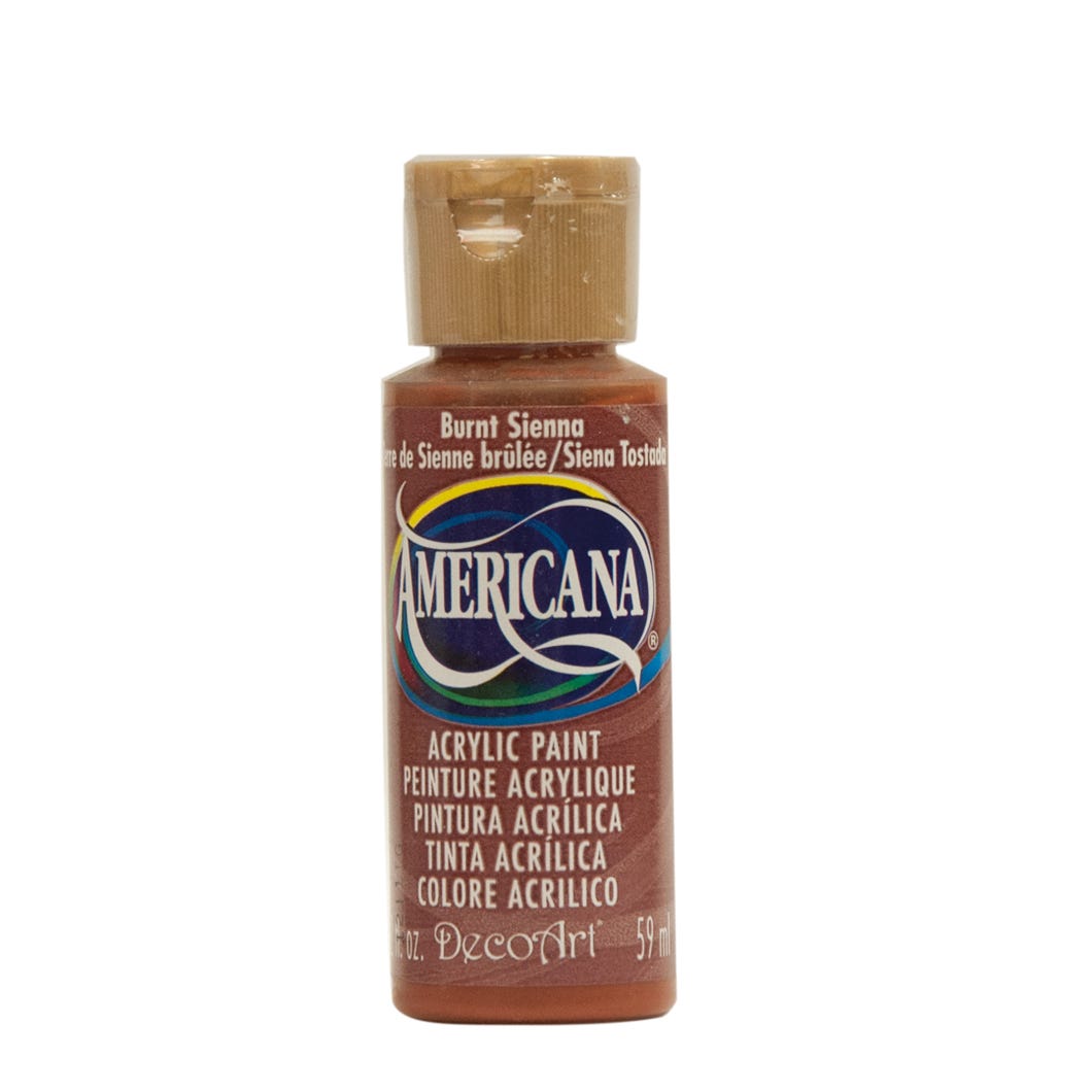 Paint Acrylic, Burnt Sienna, 2 oz