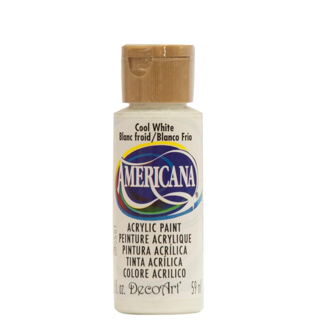 Paint Acrylic, Cool White, 2 oz