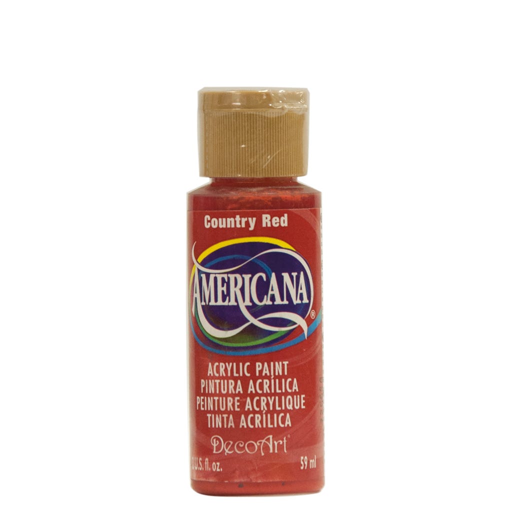Paint Acrylic, Country Red, 2 oz