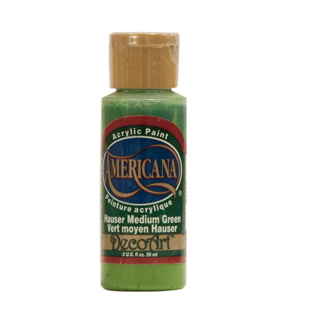 Paint Acrylic, Hauser Medium Green, 2 oz