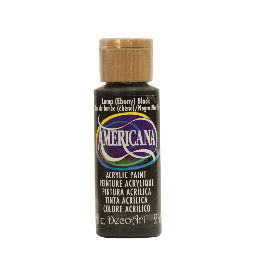 Paint Acrylic, Lamp Black, 2 oz