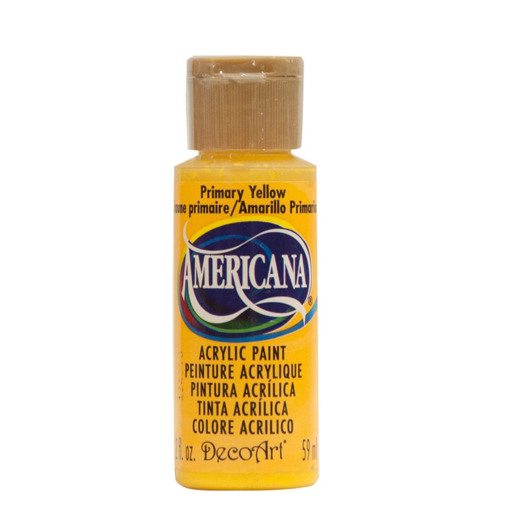 Paint Acrylic, Primary Yellow, 2 oz