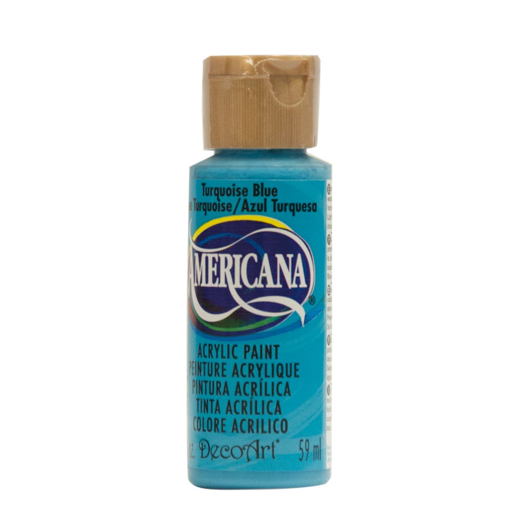 Paint Acrylic, Turquoise Blue, 2 oz