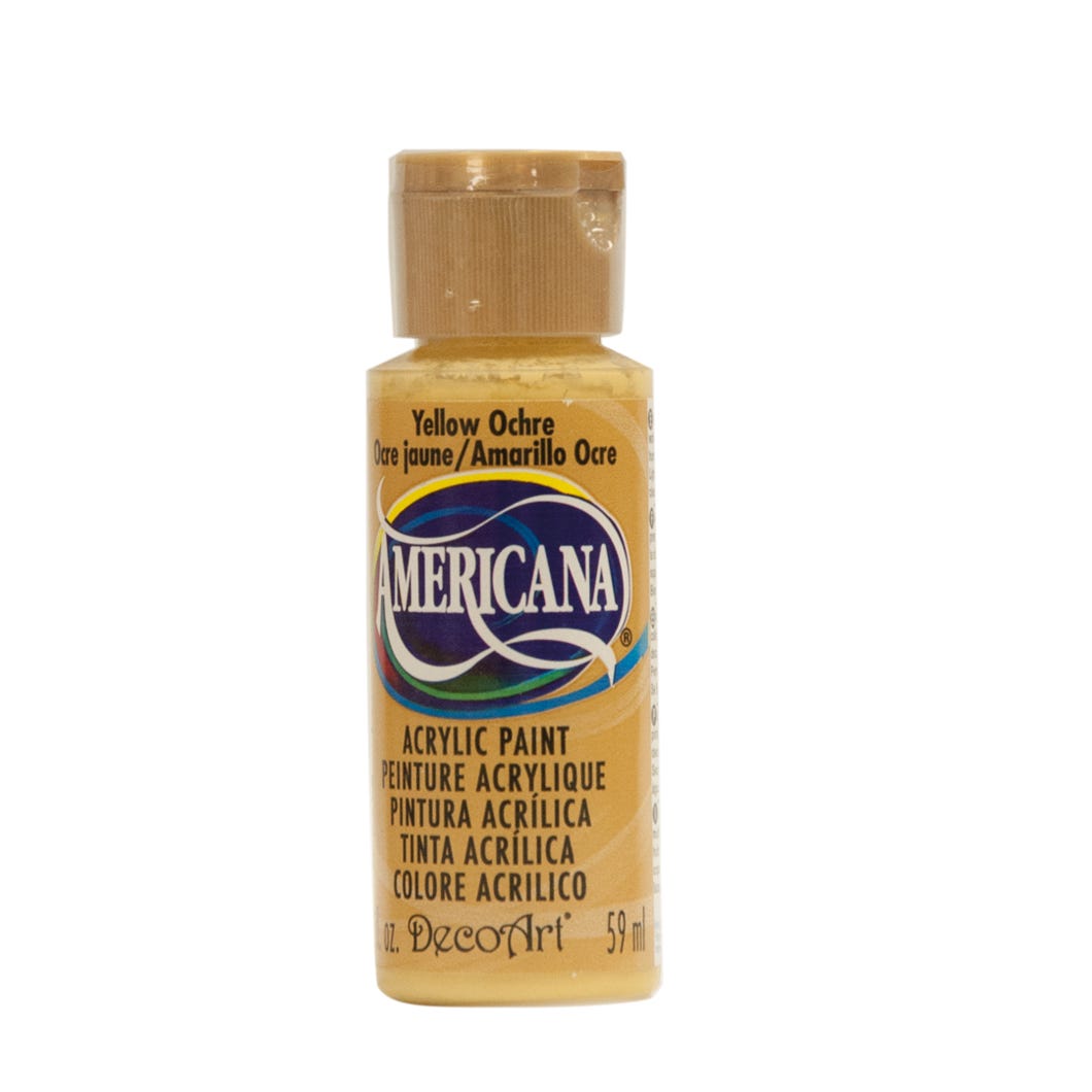 Paint Acrylic, Yellow Ochre, 2 oz