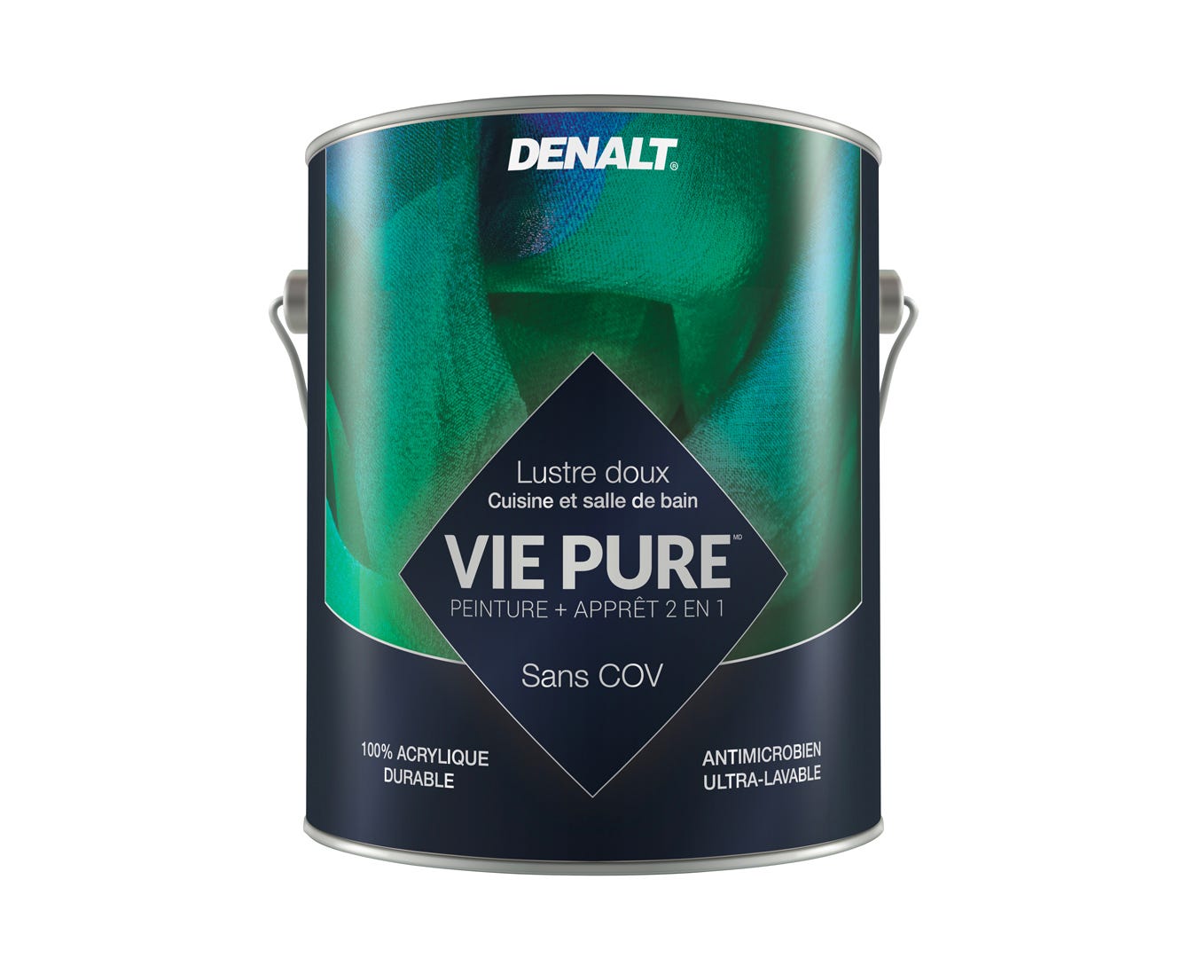 VIE PURE Interior Paint Kitchen & Bath, Smooth Glossy Finish, Medium Base, Gallon