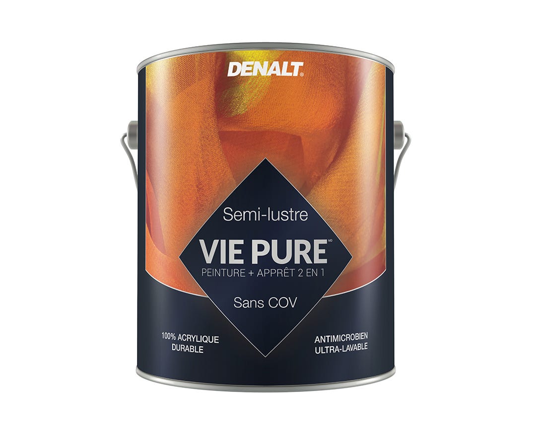 VIE PURE Paint & Primer, Semi-Gloss Finish, Medium Base, Gallon