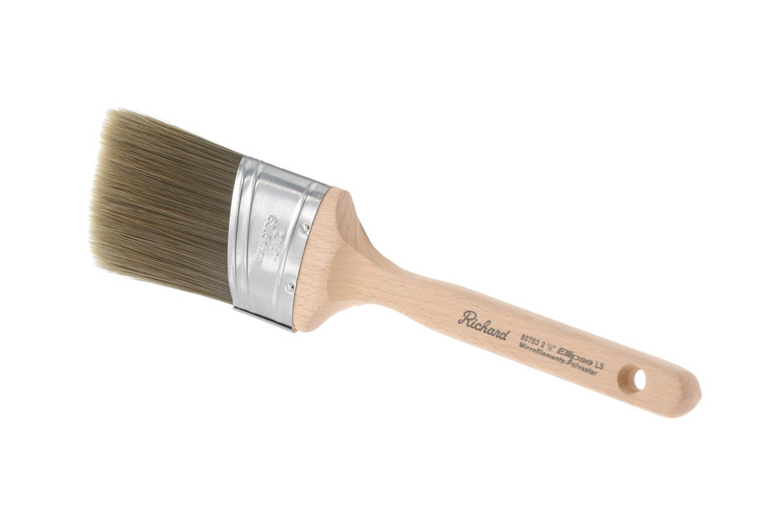Paint Brush Oval Angled, Polyester, 2-1/2-in.