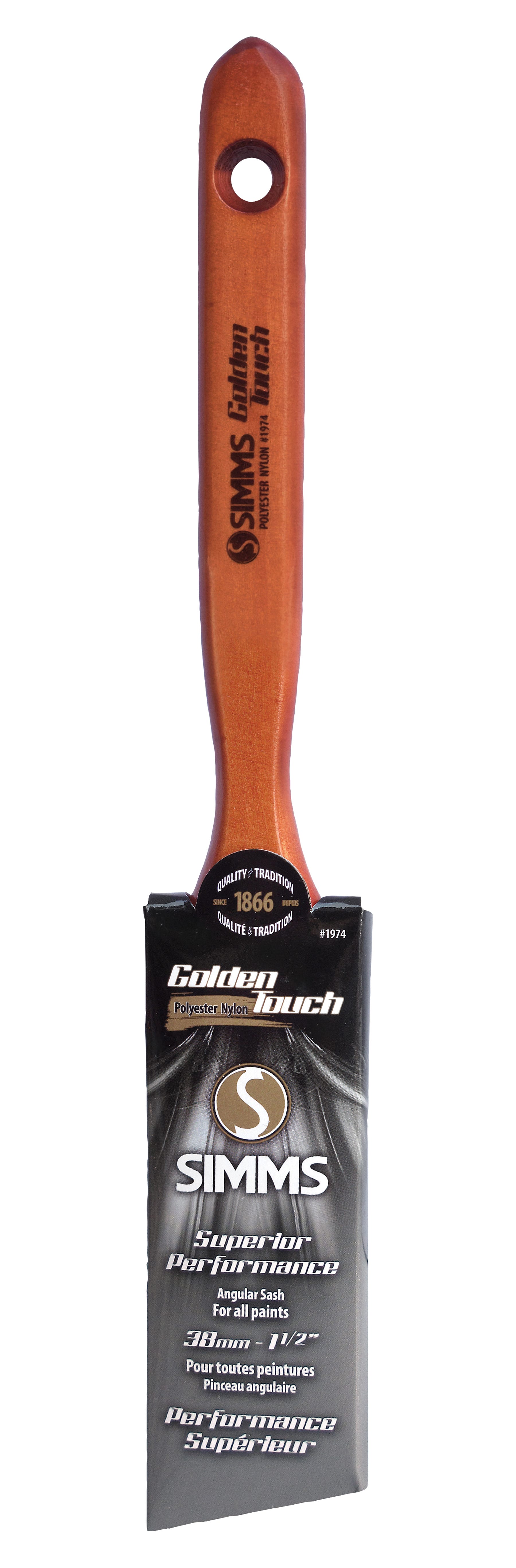 Polyester/Nylon Brush, Angular, 1-1/2 in