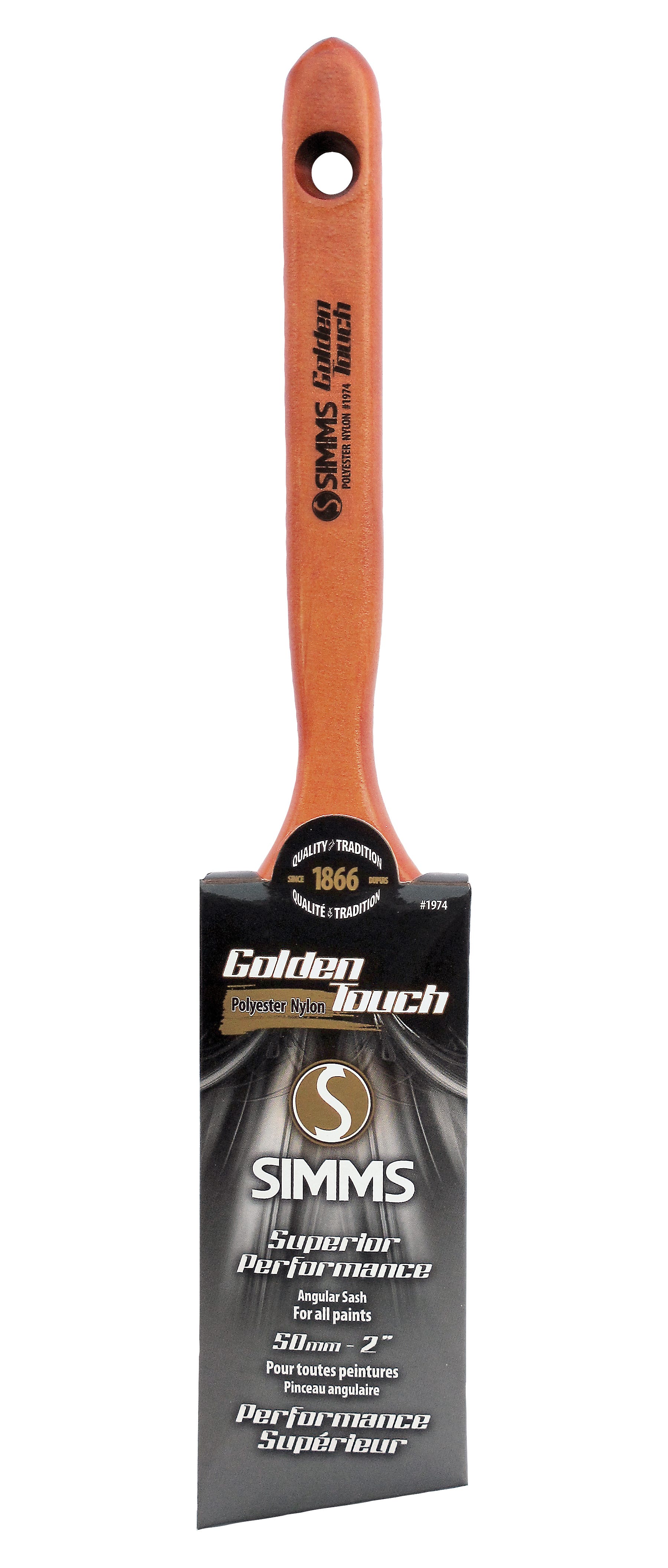 Polyester/Nylon Brush, Angular, 2 in