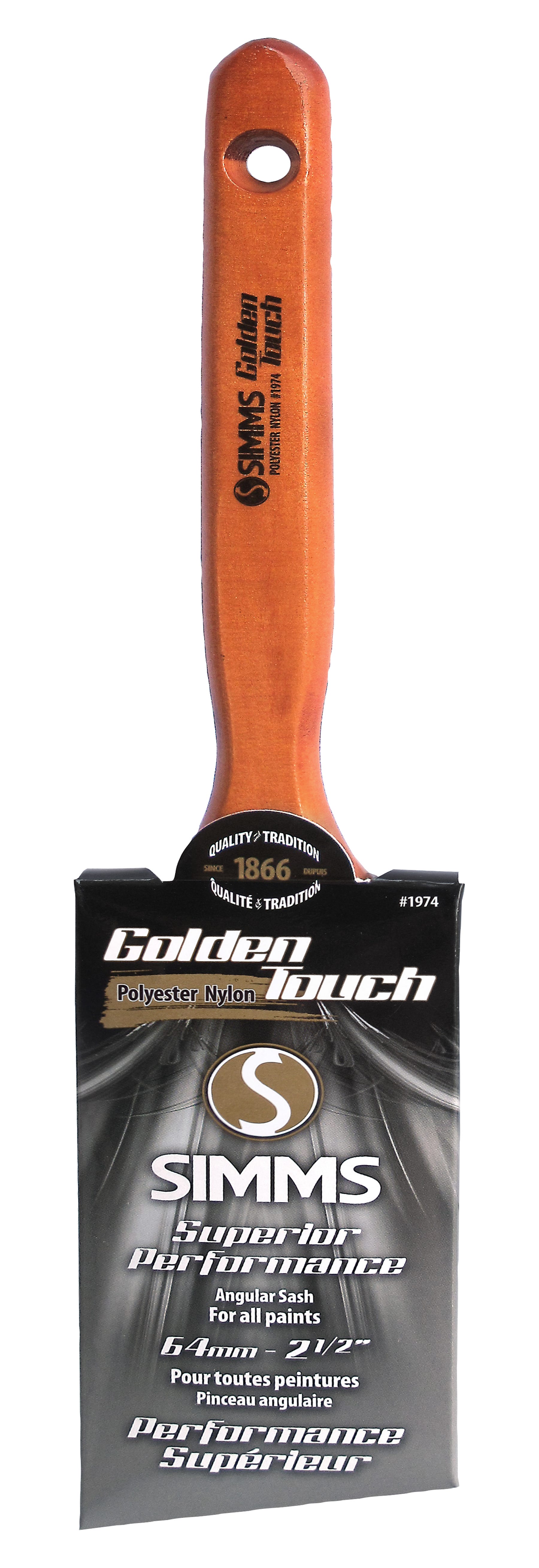 Polyester/Nylon Brush, Angular, 2-1/2 in