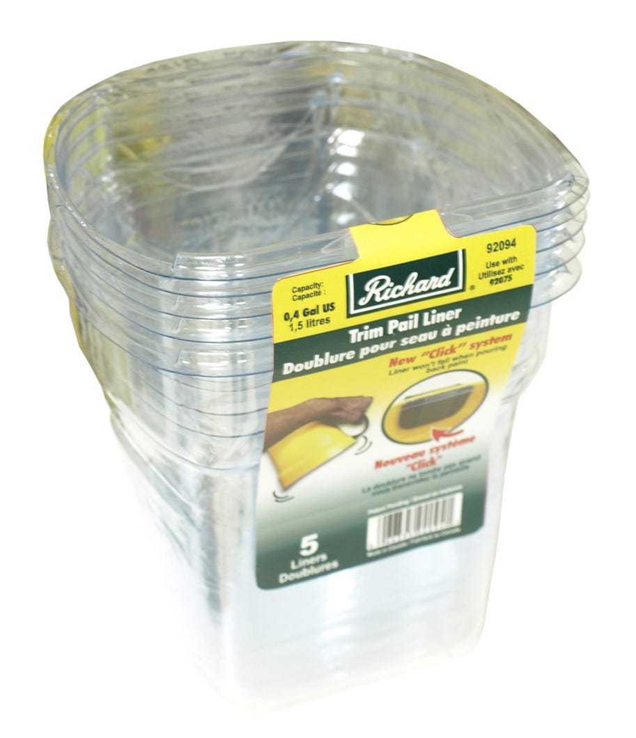 Paint pail liner for trim