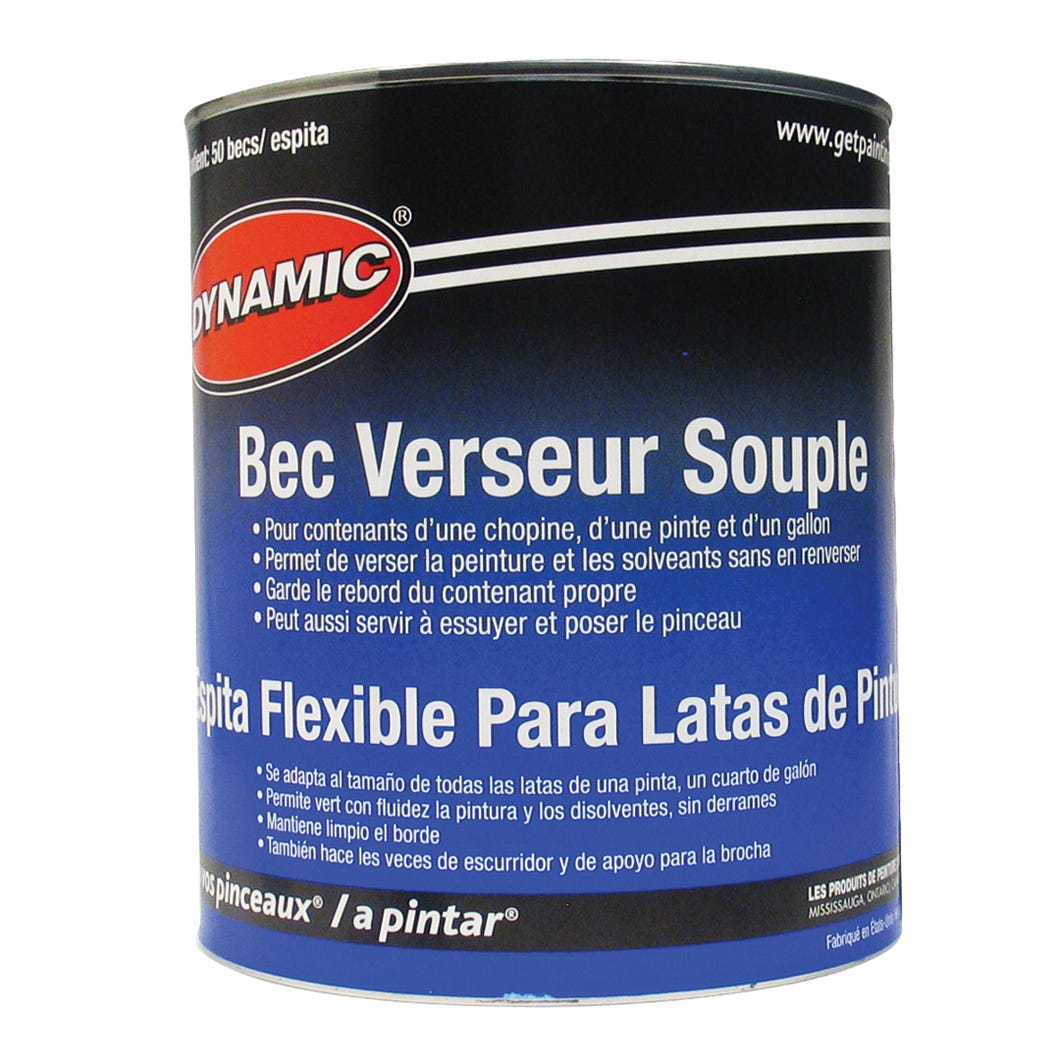 Paint spout flexible