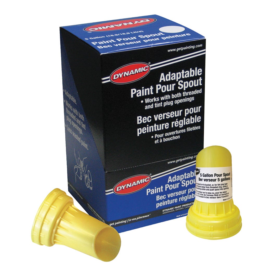 Paint spout for 5 gallon