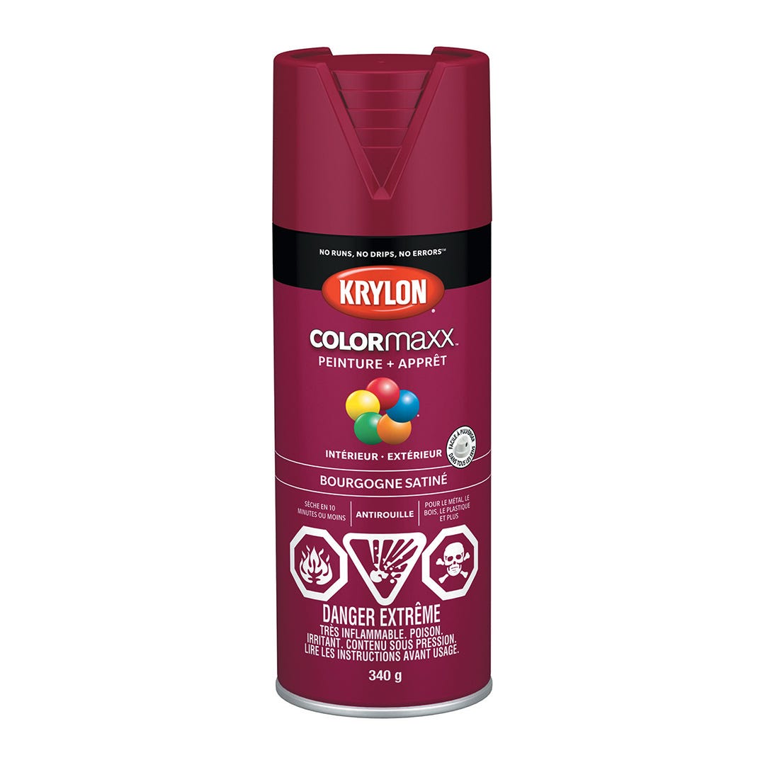 Spray Paint, Maxx Satin Burgundy, 340 g