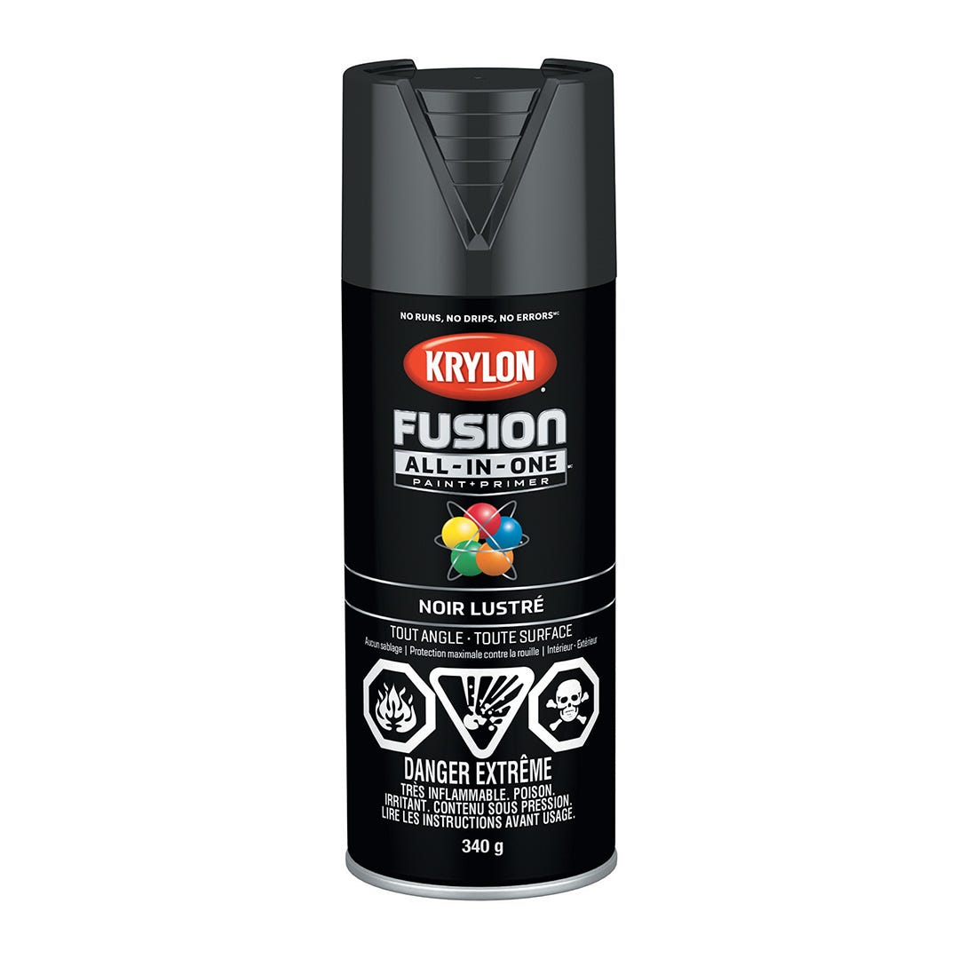 Spray Paint, Gloss Black, 340 g