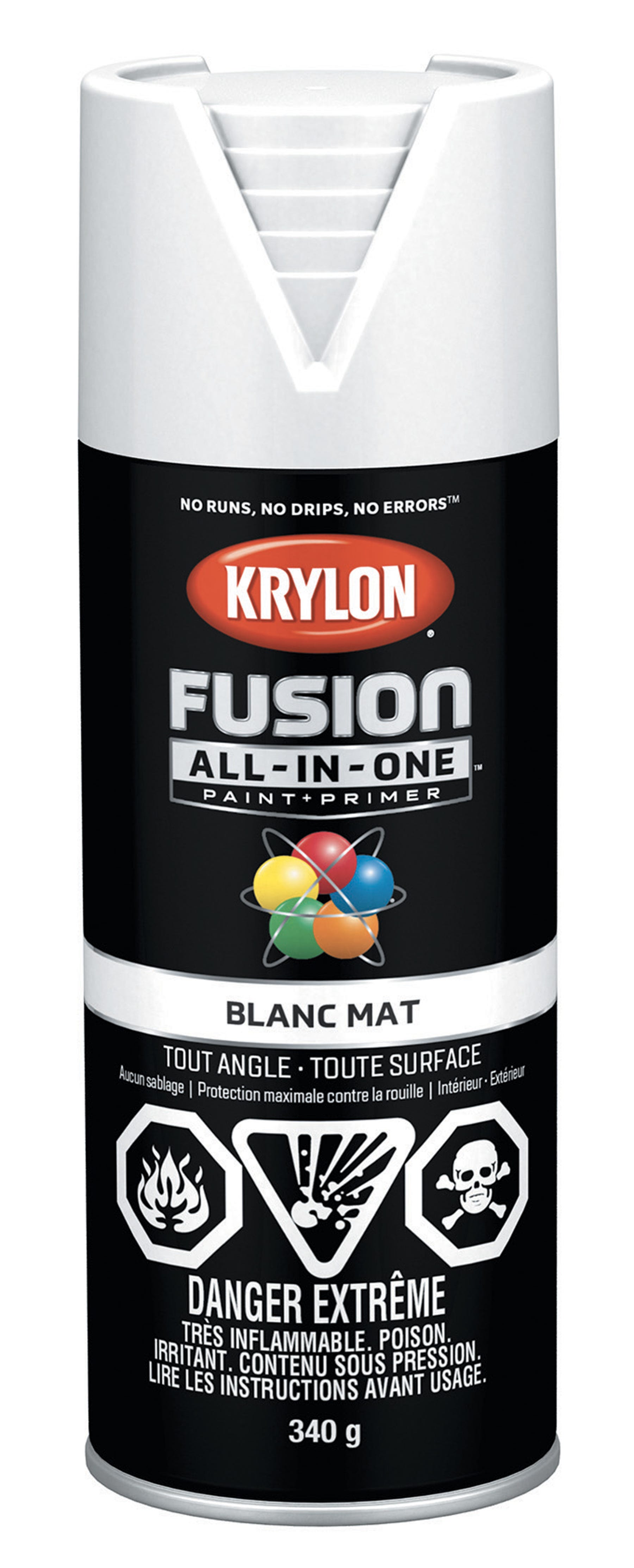 Spray Paint, Flat White, 340 g