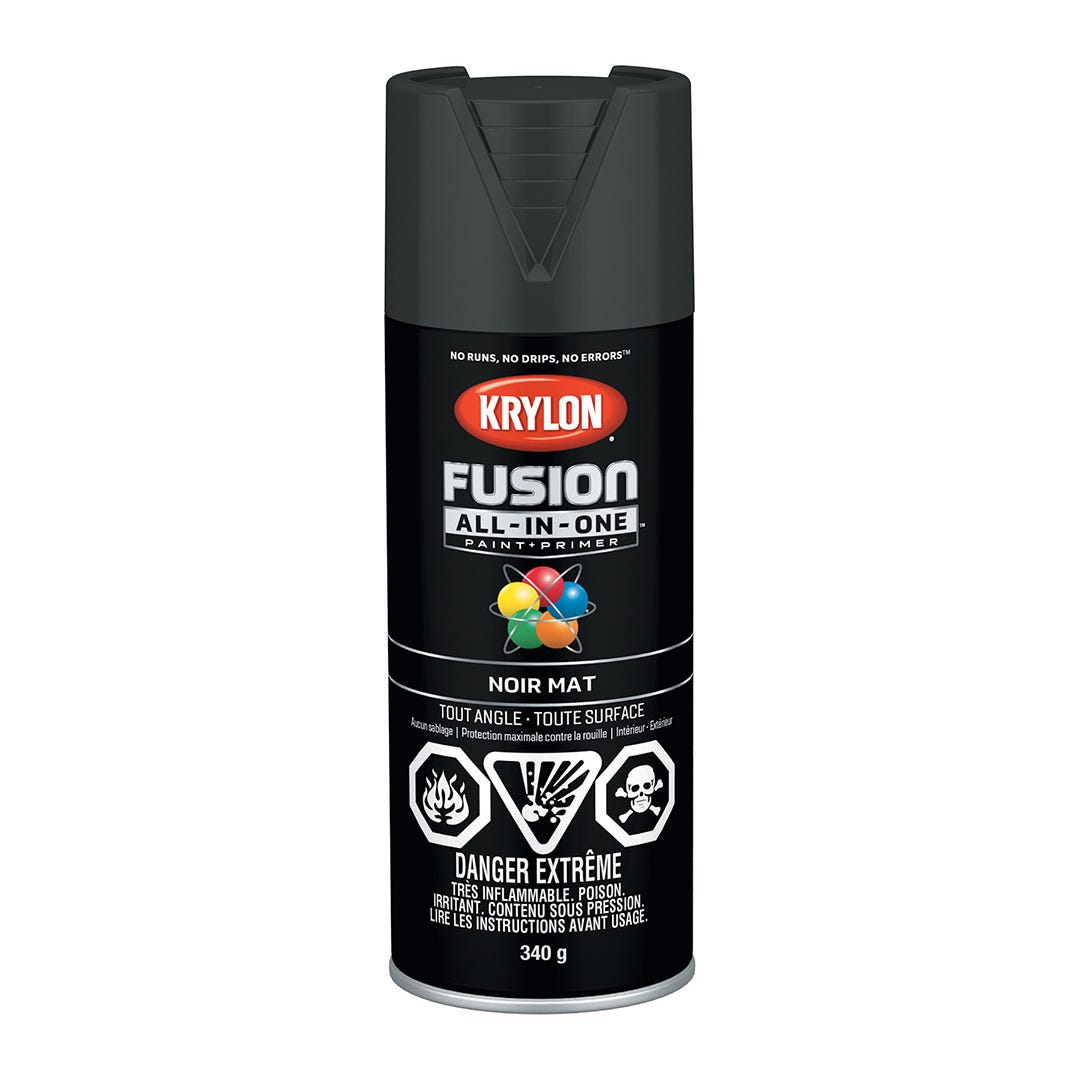 Spray Paint, Flat Black, 340 g