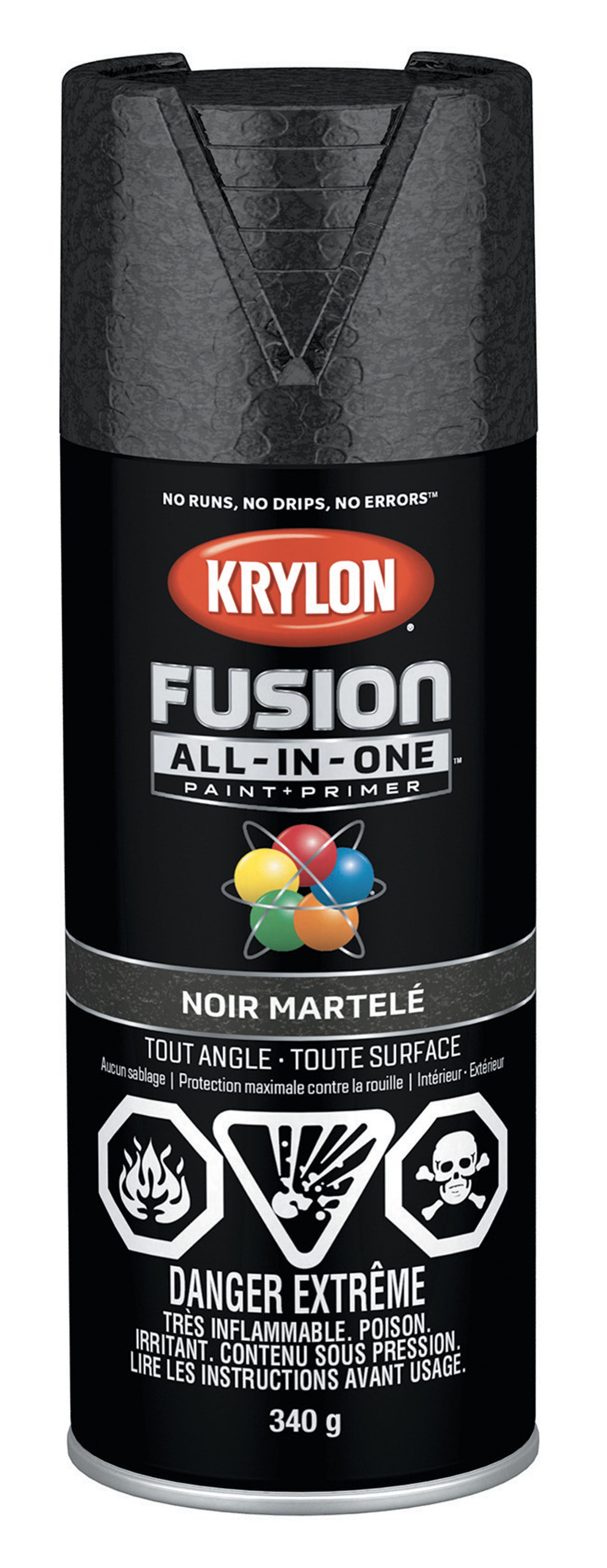 Spray Paint, Hammered Black, 340 g