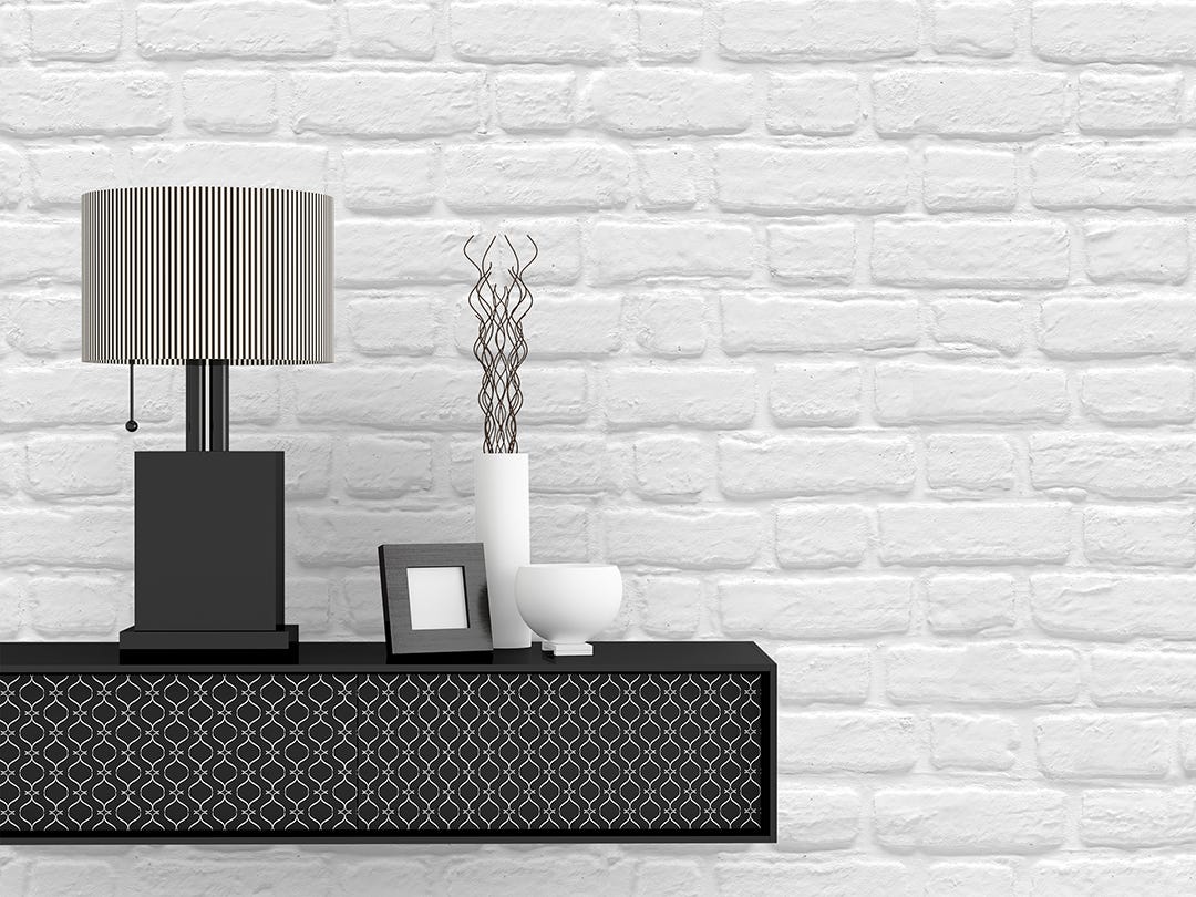 Panel brick wall look