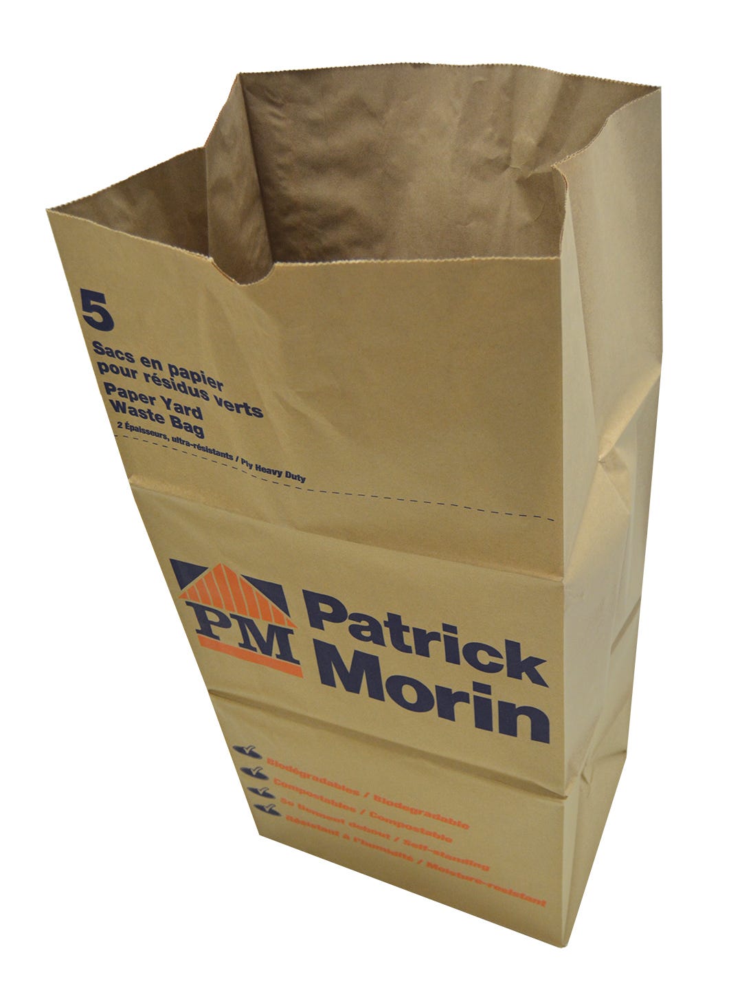 Yard Waste Paper Bags, 5/Pk