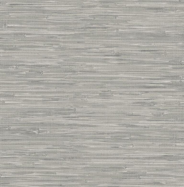 Peel & Stick Wall Paper, Tibetan Grasscloth, Grey