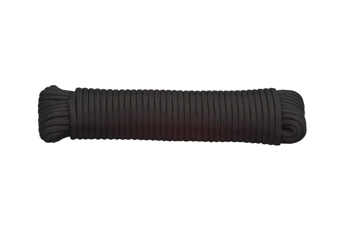 Paracord, Black, 5/32 in. X 50 ft.