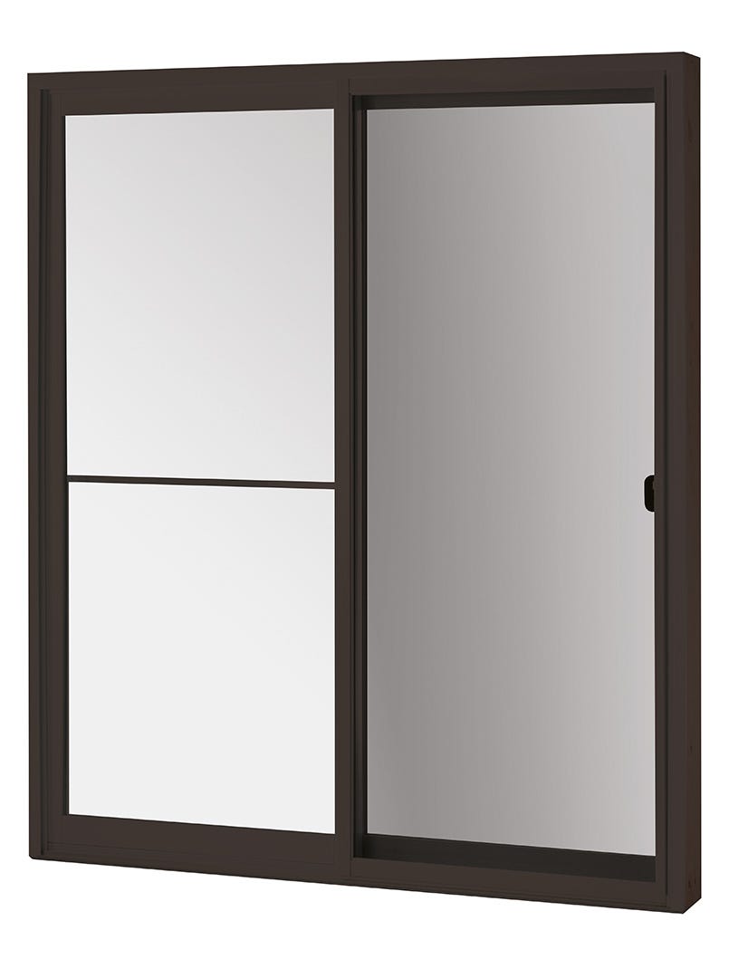 Patio door, 6 ft., exterior view left sliding