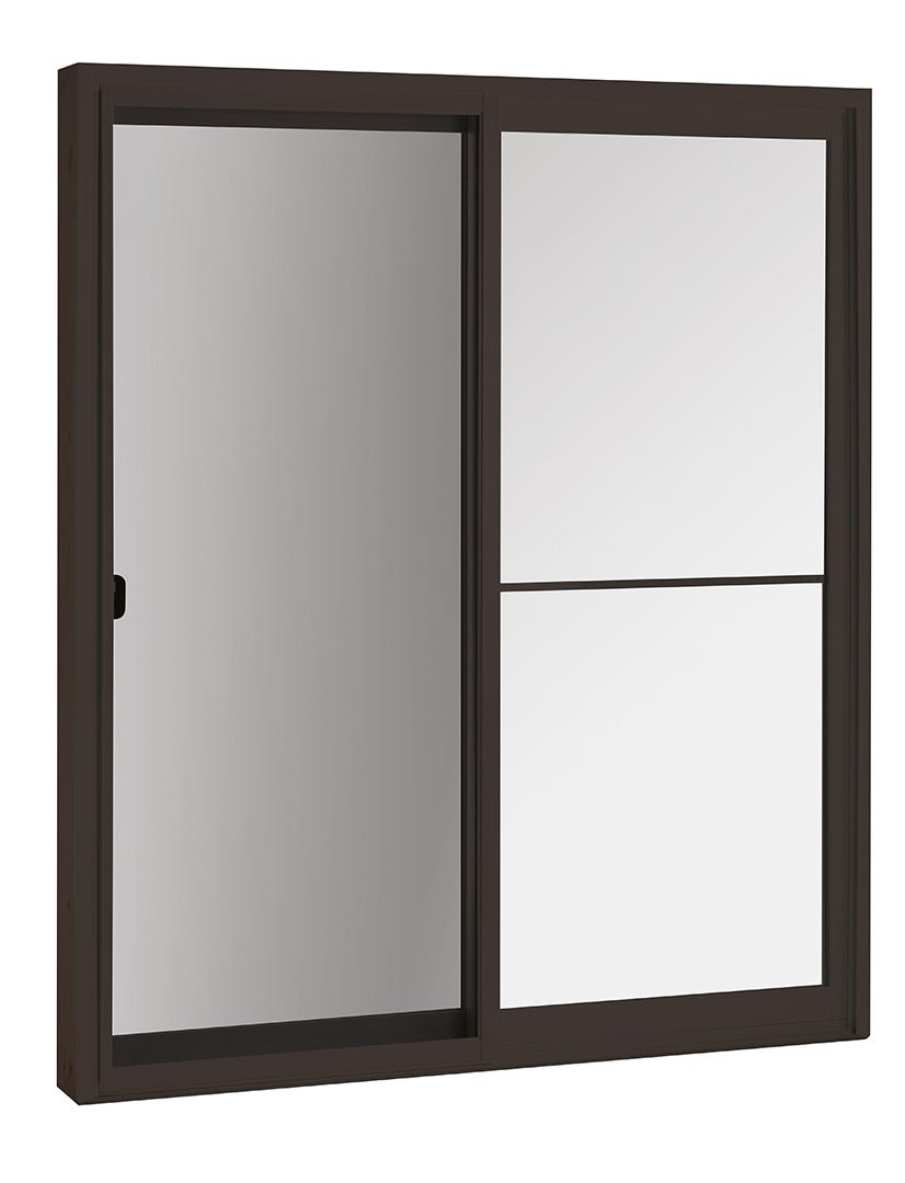 Patio door, 6 ft., exterior view left sliding