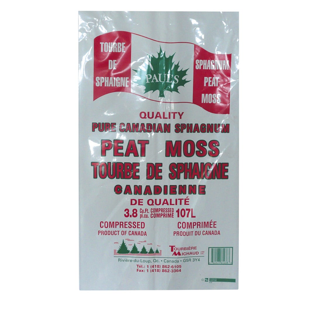 Canadian Sphagnum Peat Moss, 3.8 Cu.-ft., 107 L