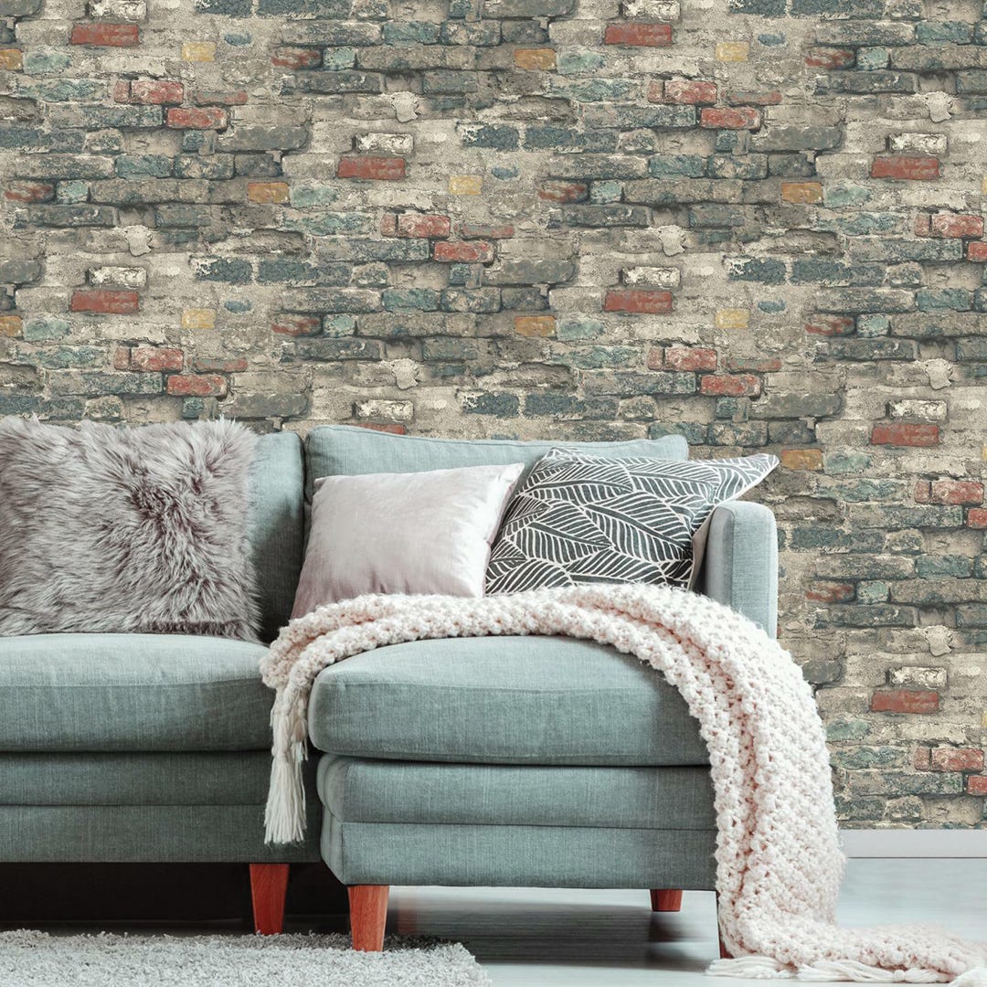 Peel & Stick Wall, Brick Alley