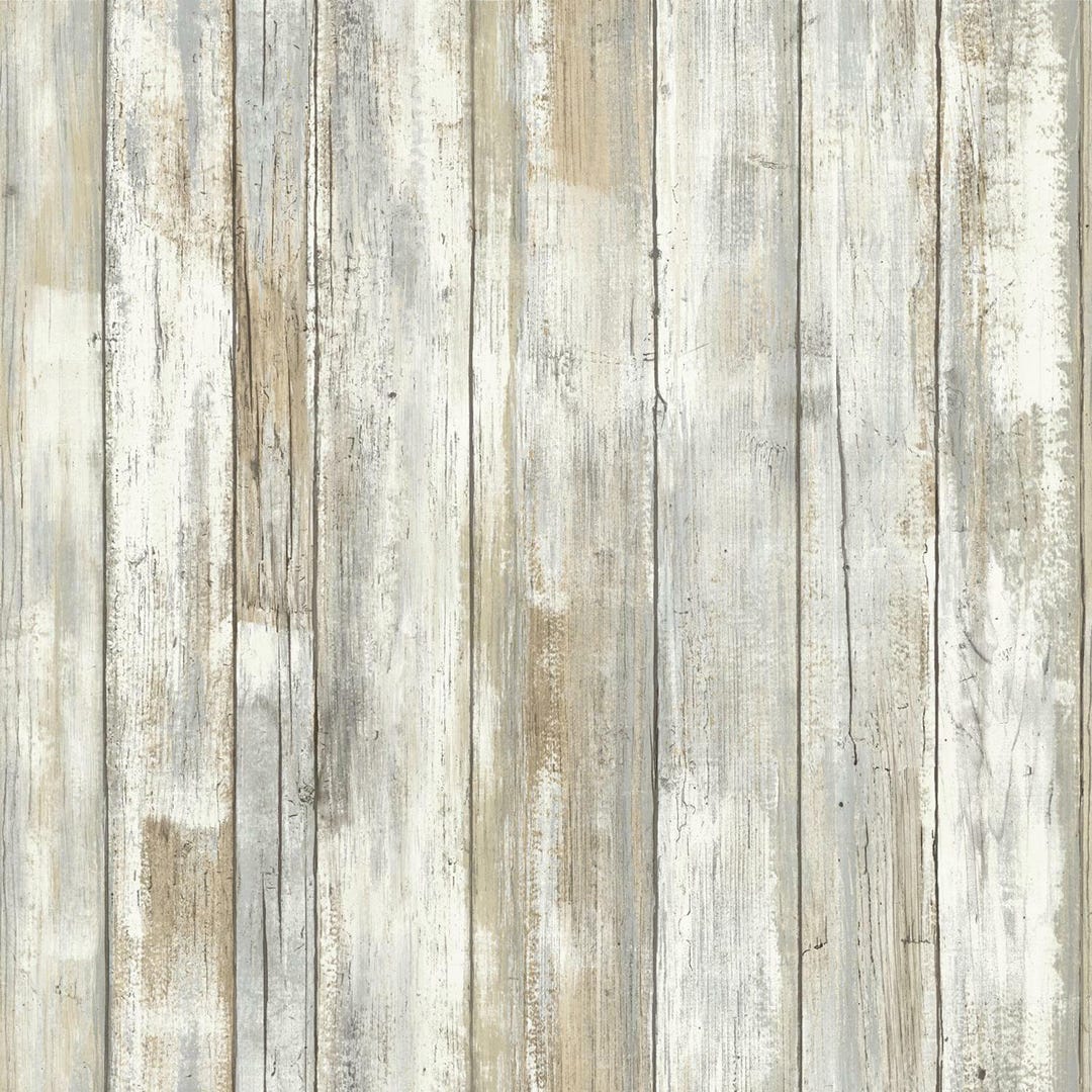 Peel & Stick Wall, Distressed Wood